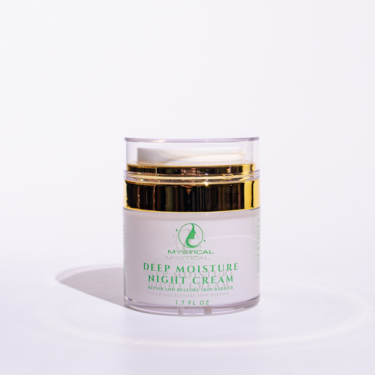 Deep Moisture Night Cream for intensive hydration and anti-aging skincare benefits